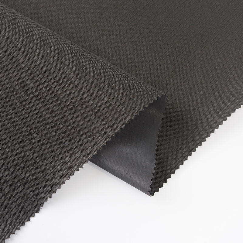 Two-part Black Oxford Cloth Covered PVC Luggage Fabric