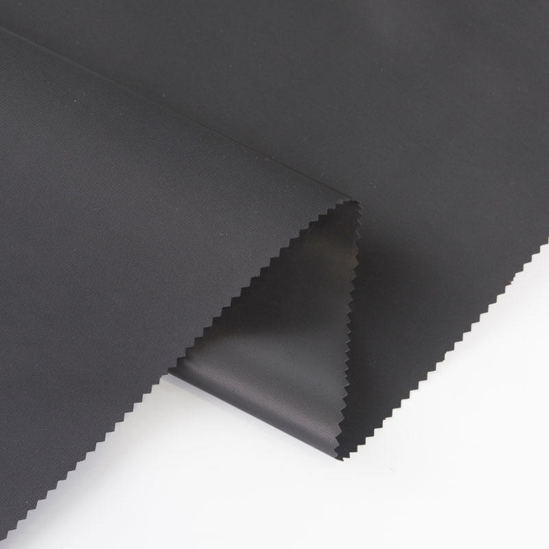 300d Encrypted Black Oxford Cloth Covered PVC Luggage Fabric