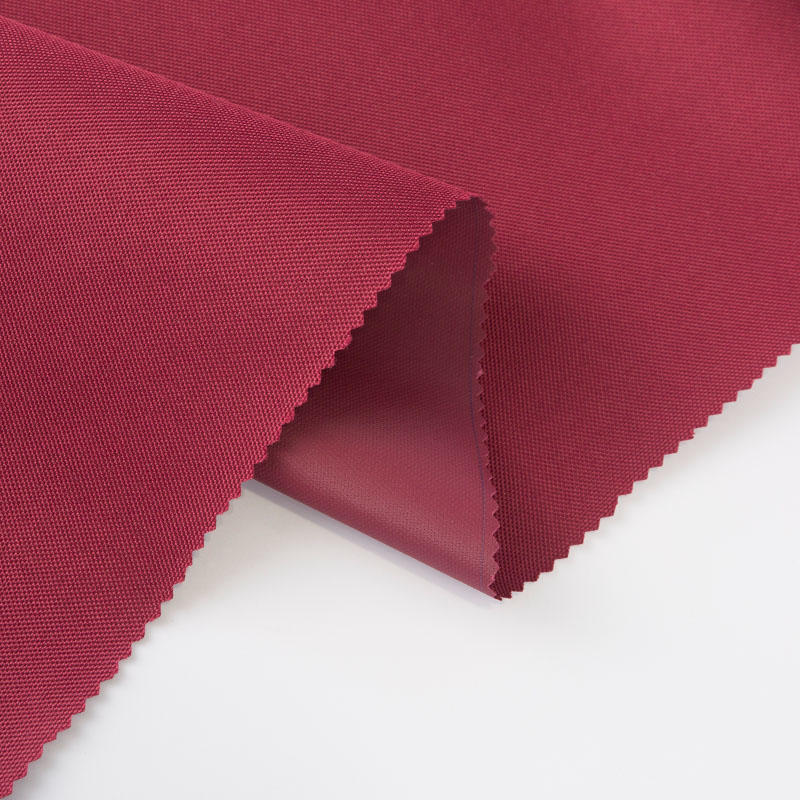 4*4*68 Wine Red Oxford Cloth Covered PVC Luggage Fabric