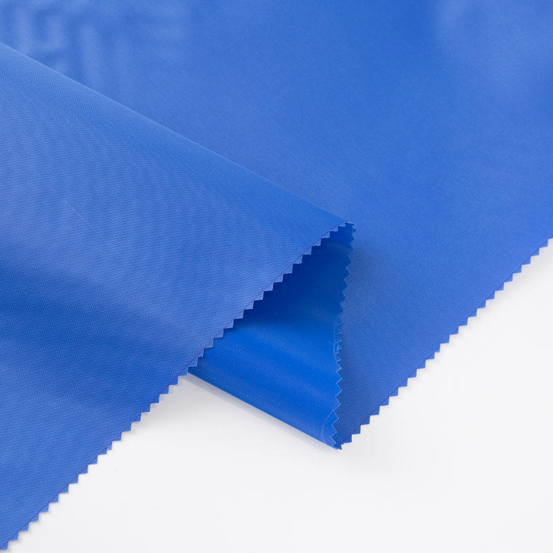 210D Sapphire Blue Oxford Cloth Covered PVC Luggage Fabric