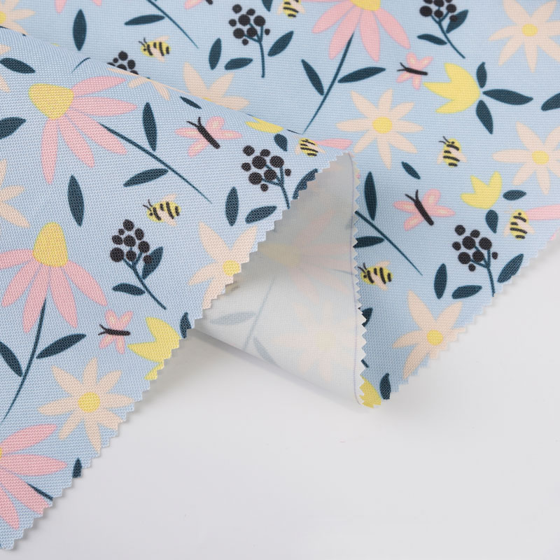 4*3*68 Small Flower Oxford Cloth Printing Luggage Fabric