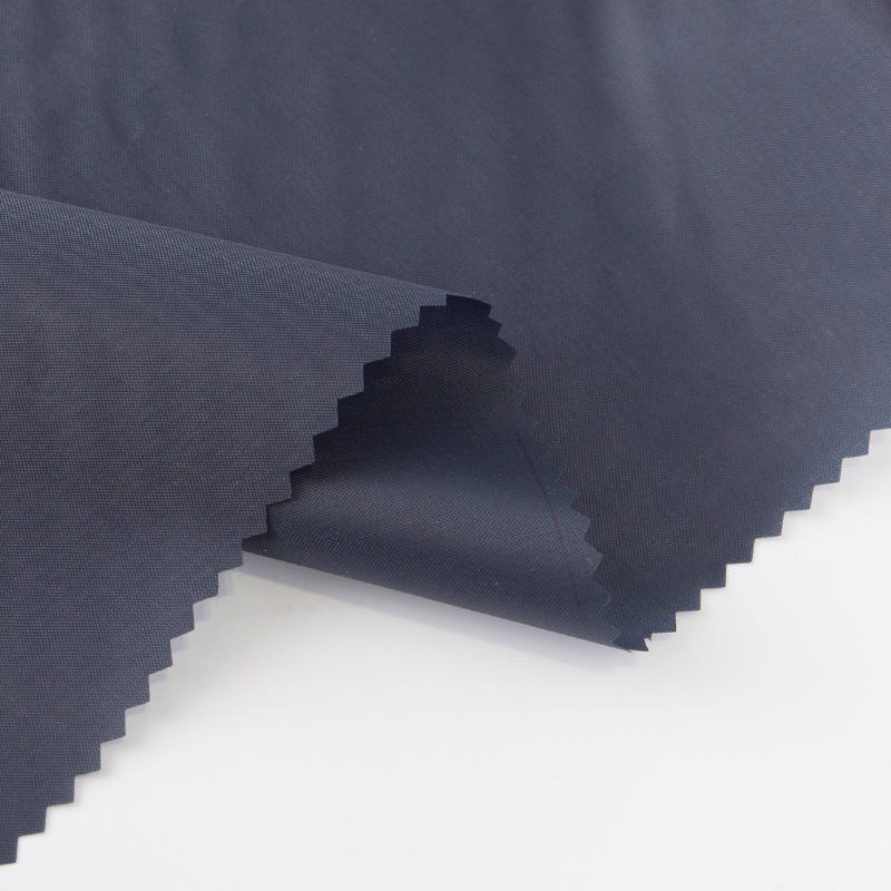 Navy 190T Polyester Taffeta Coated Odorless Raincoat Fabric